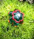 Amulettperle Waldglas +rot